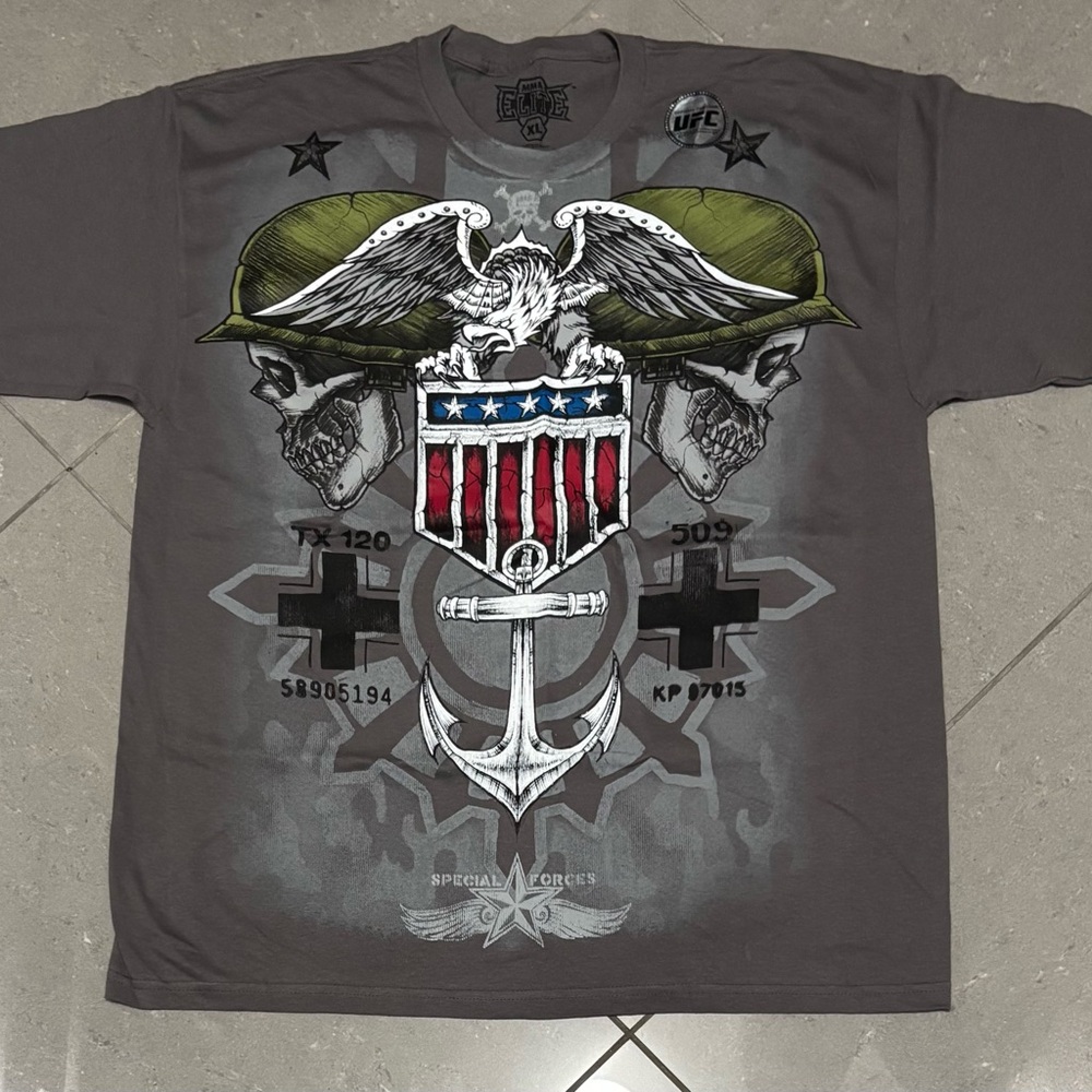 Y2K MMA Elite Short Sleeve Tee with Bold Graphic